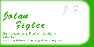 jolan figler business card